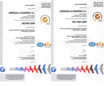 Empresas de limpieza en Bilbao certificadas ISO